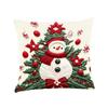 Plush Christmas Pillow Cover Soft Xmas Tree Pillowslip Elk Santa Pillow Cover  Living Room