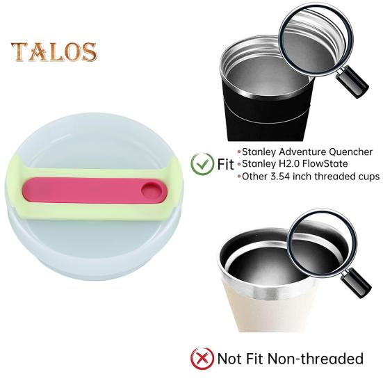 40 Oz Tumbler Flip Straw Lid Spill-Proof Splash Resistant Leak-proof Cup Lid Reusable Cover BPA-Free Dishwasher Safe Universal Cup Lid