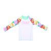 2025 Girls' Cartoon Quick-Dry Three-Piece Swimsuit Set with Sunscreen