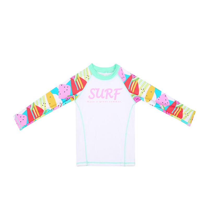 2025 Girls' Cartoon Quick-Dry Three-Piece Swimsuit Set with Sunscreen