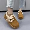 Women Boots Winter Thick Bottom Non Slip Ankle Boots Warm Metal Belt Buckle Snow Boots Women Faux Fur Shoes for Women
