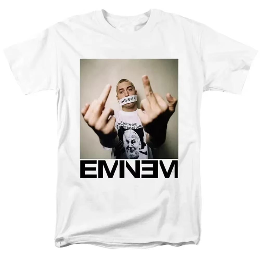 2026 Rapper Eminem T Shirt Women Unisex Fashion Tshirts Hip Hop Tops Tees Rock Camisetas Boy Tees Summer New Unisex