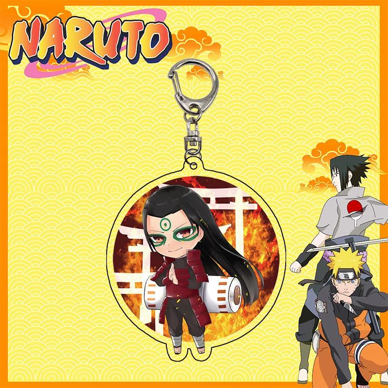 Anime Naruto Akryl nyckelring tillbehör Uzumaki Naruto Tecknad nyckelring