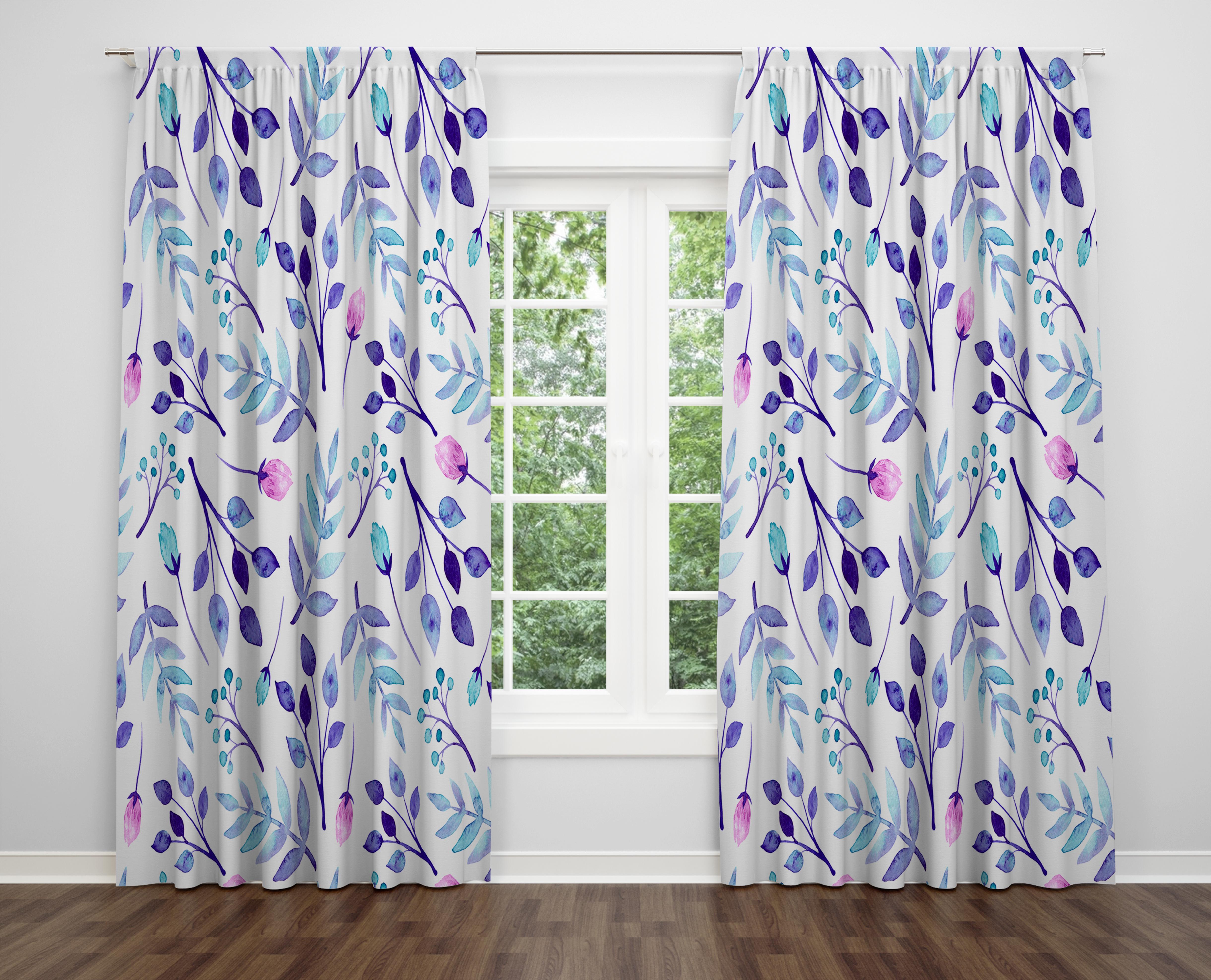 

Декоративний дизайн, високоякісна бавовняна тканина, ви можете вибрати одну або подвійну фіранку з крила 1 piece різнокольоровий