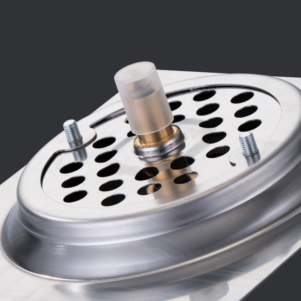 Pop Up Bounce Shower Foot Floor Drain Stainless Steel Drain Filter Durable Press-Type Floor Drain
