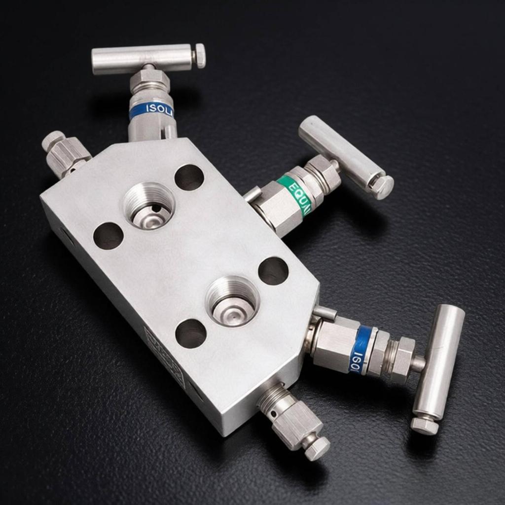 Three-Valve Sender Hand-Operated Coplanar-Flange for Industrial