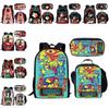 Bbq Dream Ena Pattern Printing Backpack Lunch Bag Pen Case Set For Gift Student