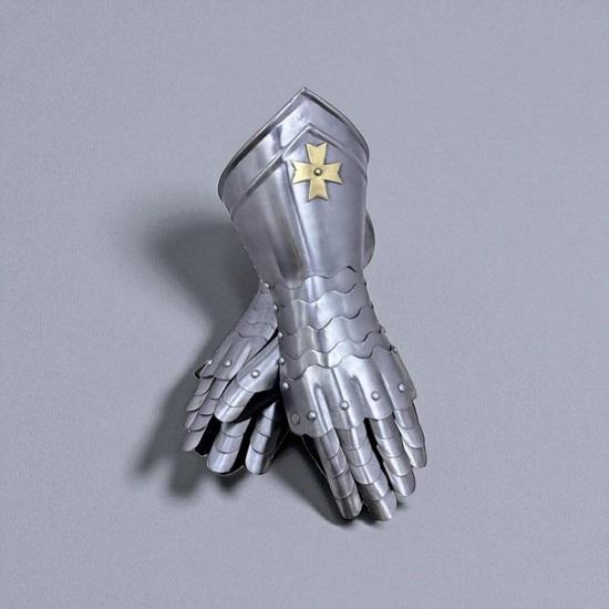 Medieval Gauntlet Armor Gauntlets Steel Reinforced Star Sign Gloves Tactical, Protective Heavy Duty Gloves for Men