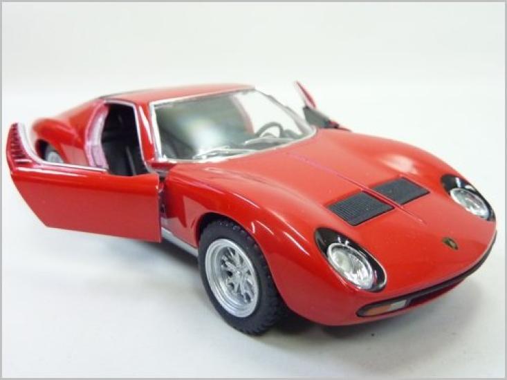 Kinsmart Lamborghini Miura P400SV Diecast Model Car 1/34 (Red)