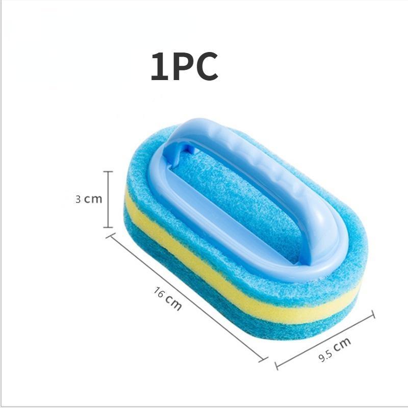

Щетка для чистки кухни, утолщенная ткань для чистки, губка, щетка для чистки раковины, щетка для чистки дома 1pc синий