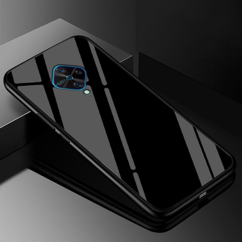Tempered Glass Case For Vivo V17 Case Russia Glass Back Cover Soft Bumper For Vivo V17 Phone Cases V 17 Funda Y9s S1 Pro Coque