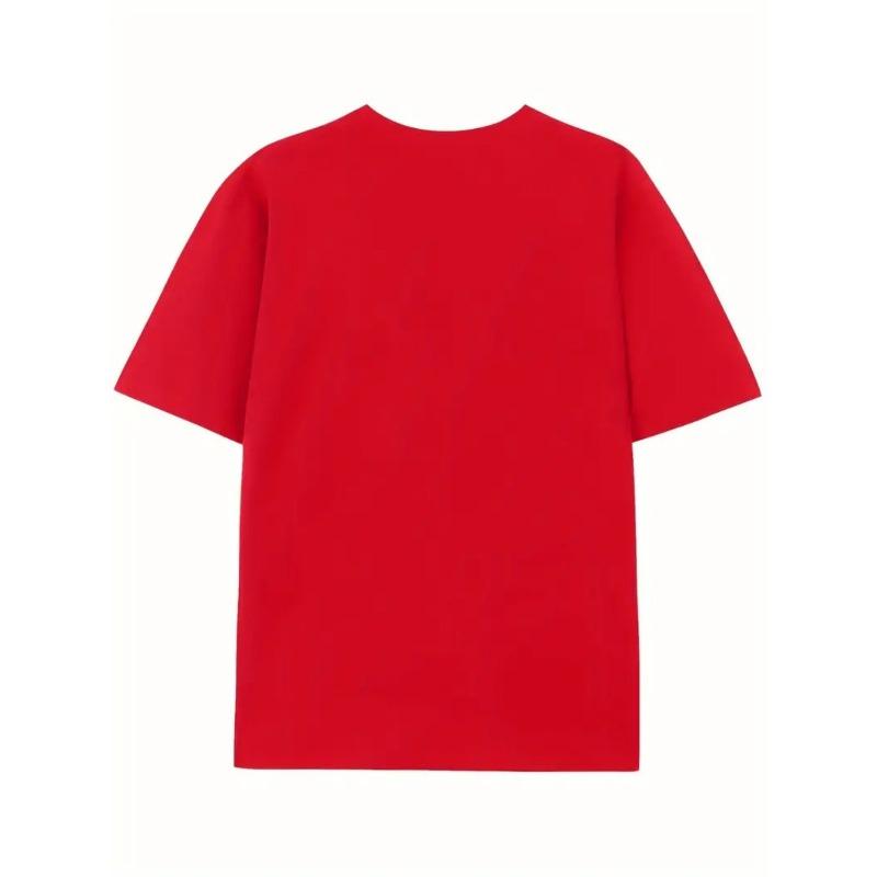 Girls Crewneck Short Sleeve Tee, K-Pop Girl Group Character Print Casual Sport Fashion Summer Top