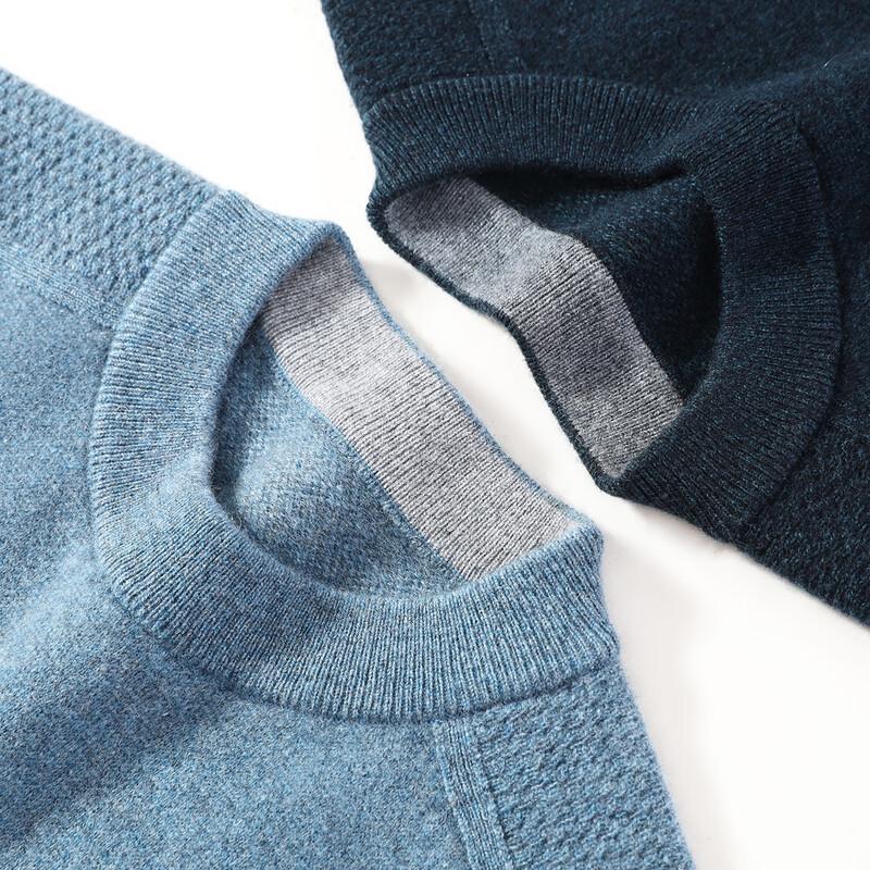Men's 100% Cashmere Thick Winter Round Neck Sweater