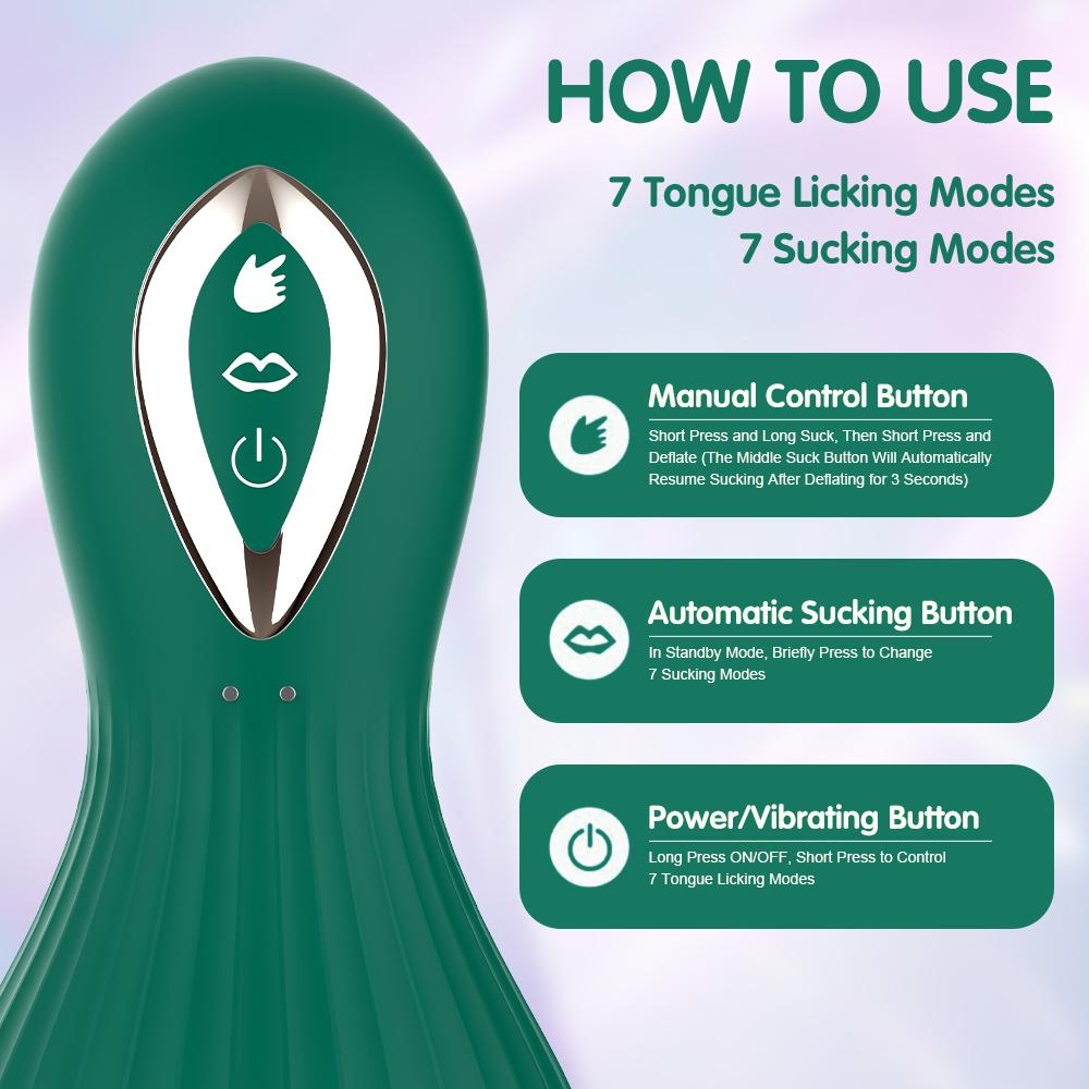 Wibrator do ssania sutków dla kobiet z lizaniem językiem, masażer piersi, ssak łechtaczki, stymulator łechtaczki, zabawki erotyczne dla kobiet