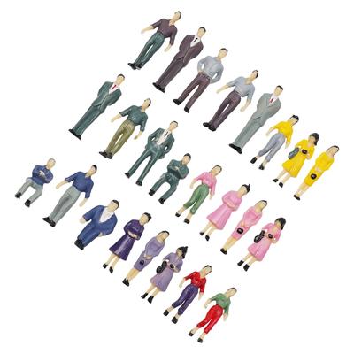 Bench Model People Train Railway Decoration Ornament