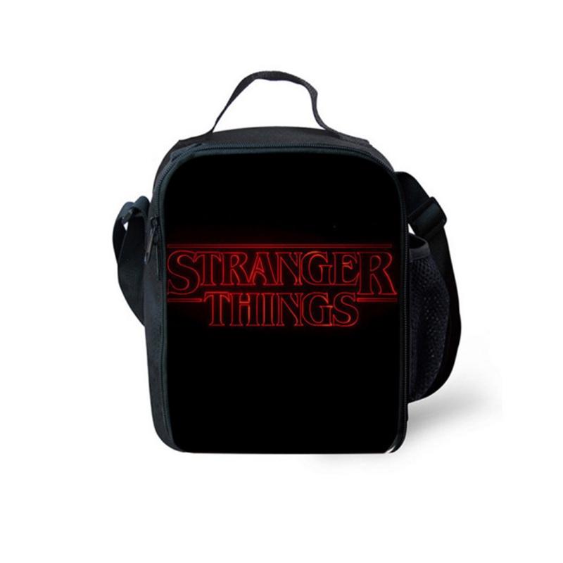 Stranger Thing Insulated Lunch Bag For Kids And Students With Adjustable Strap Perfect For Picnics And Outdoor Adventures
