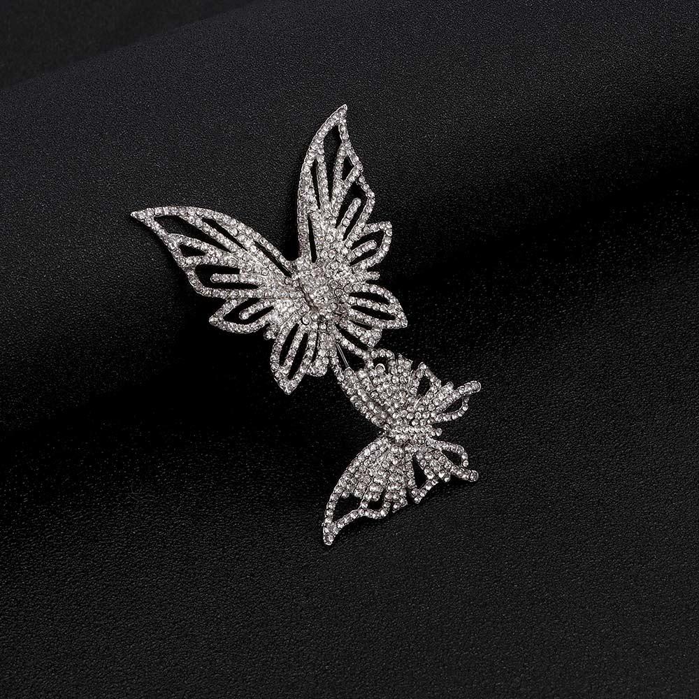 Gift Austrian Rhinestone Jewelry Scarf Pin Pin Brooch Butterfly
