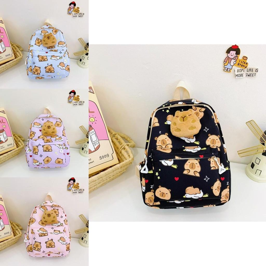 Cute Animal Print School Backpack For Kindergarten And Primary School Children