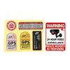 Strong Adhesive Paster Car Security Warning Sticker Car Theft Deterrents Sticker for Various Car Owners