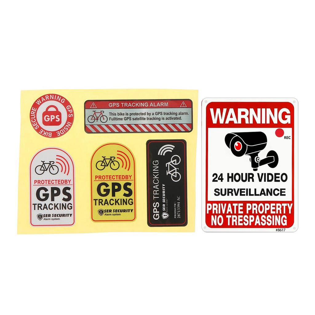 Strong Adhesive Paster Car Security Warning Sticker Car Theft Deterrents Sticker for Various Car Owners