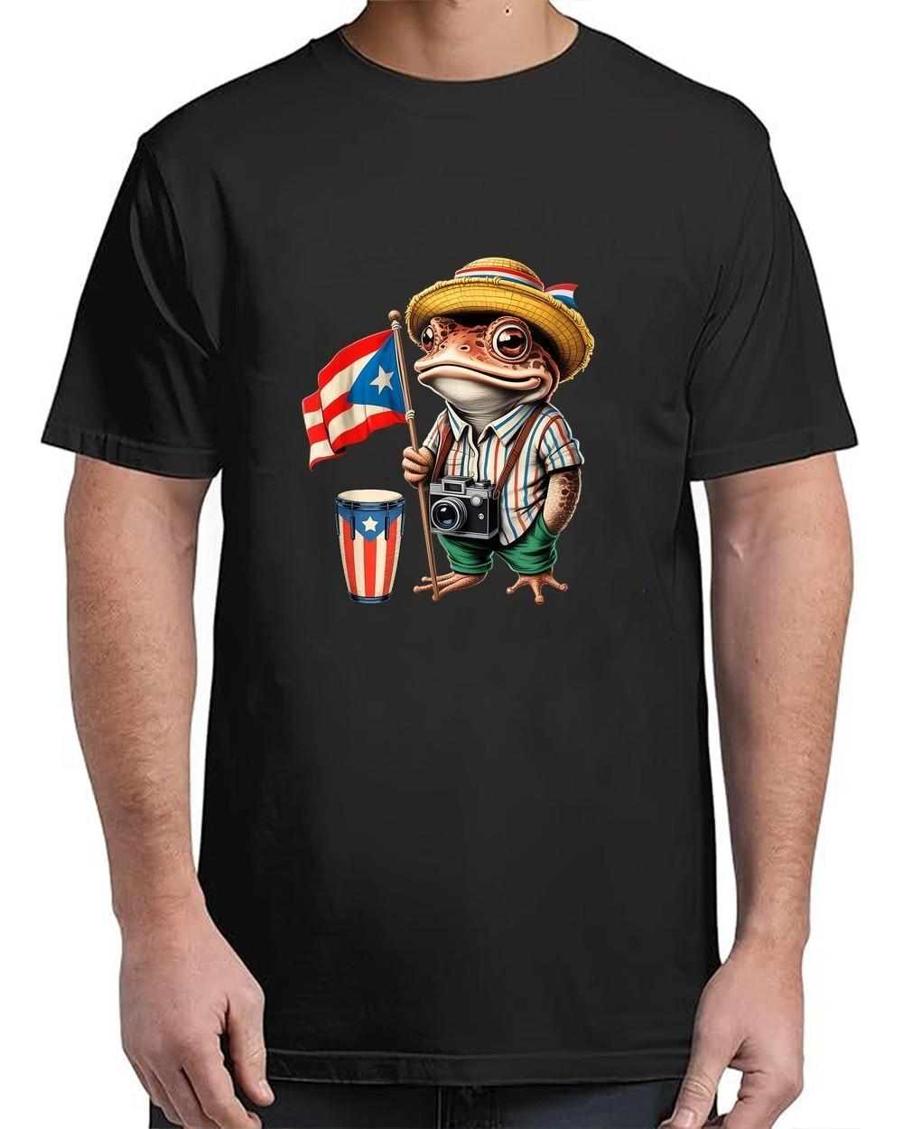 Coqui Frog Puerto Rico Puerto Rican Flag Taino Boricua For Adult S-4XL T-Shirt S разноцветный