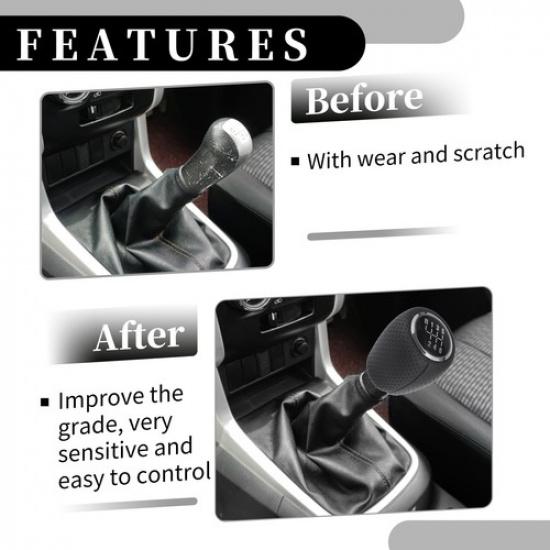 6 Speed Manual Gear Shift Knob for Chevrolet Cruze 2008-2012 Plastic Black