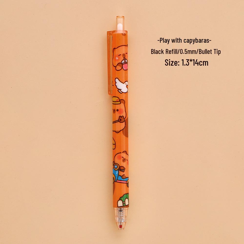 Capybara Kugelschreiber: Niedlicher Cartoon Signatur- & Schreibstift für Studenten