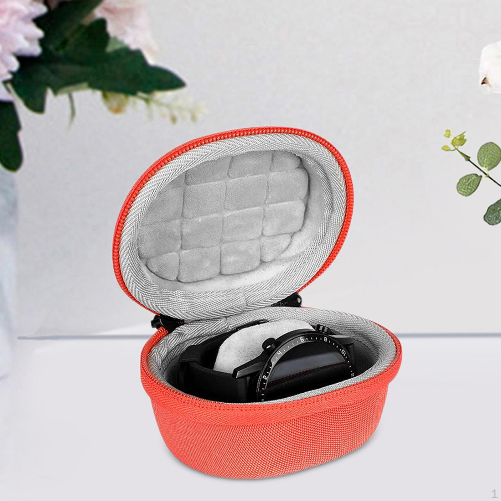 

Чехол для часов EVA Travel с твердой оболочкой, компактный, с гладкой молнией, легкий, защитный держатель оранжевый