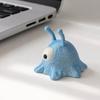 3D Printed One-Eyed Alien Ornament, One-Piece Molding Alien Figure with Flashing Blue Pearlescent Texture, Desktop Decoration