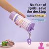 Petal Straw Cup Insulated Travel Mug With Carrying Rope For School And Commuting