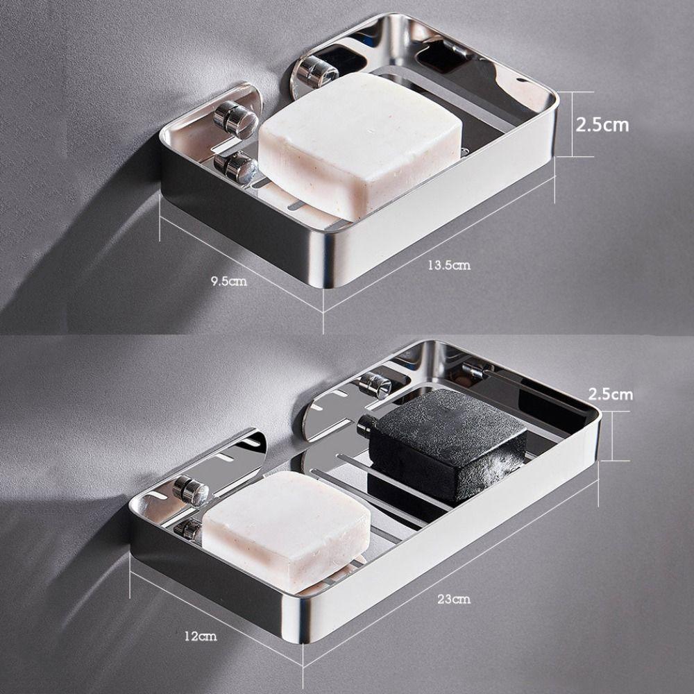 Self-draining Soap Holder Wall Mounted Soap Dish High Quality Bathroom Soap Rack Home