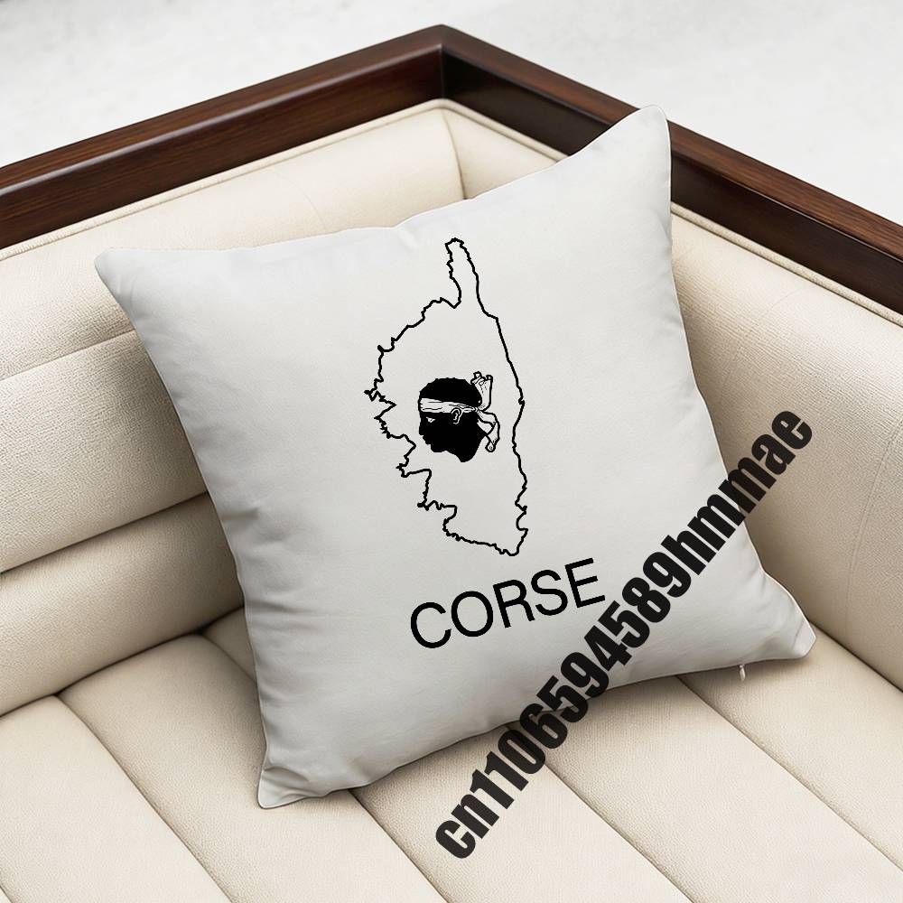 For Corsica Corse France Flag Throw Pillow Case Sham Xcm Xcm Square Home Pillowcase Cushion Cover