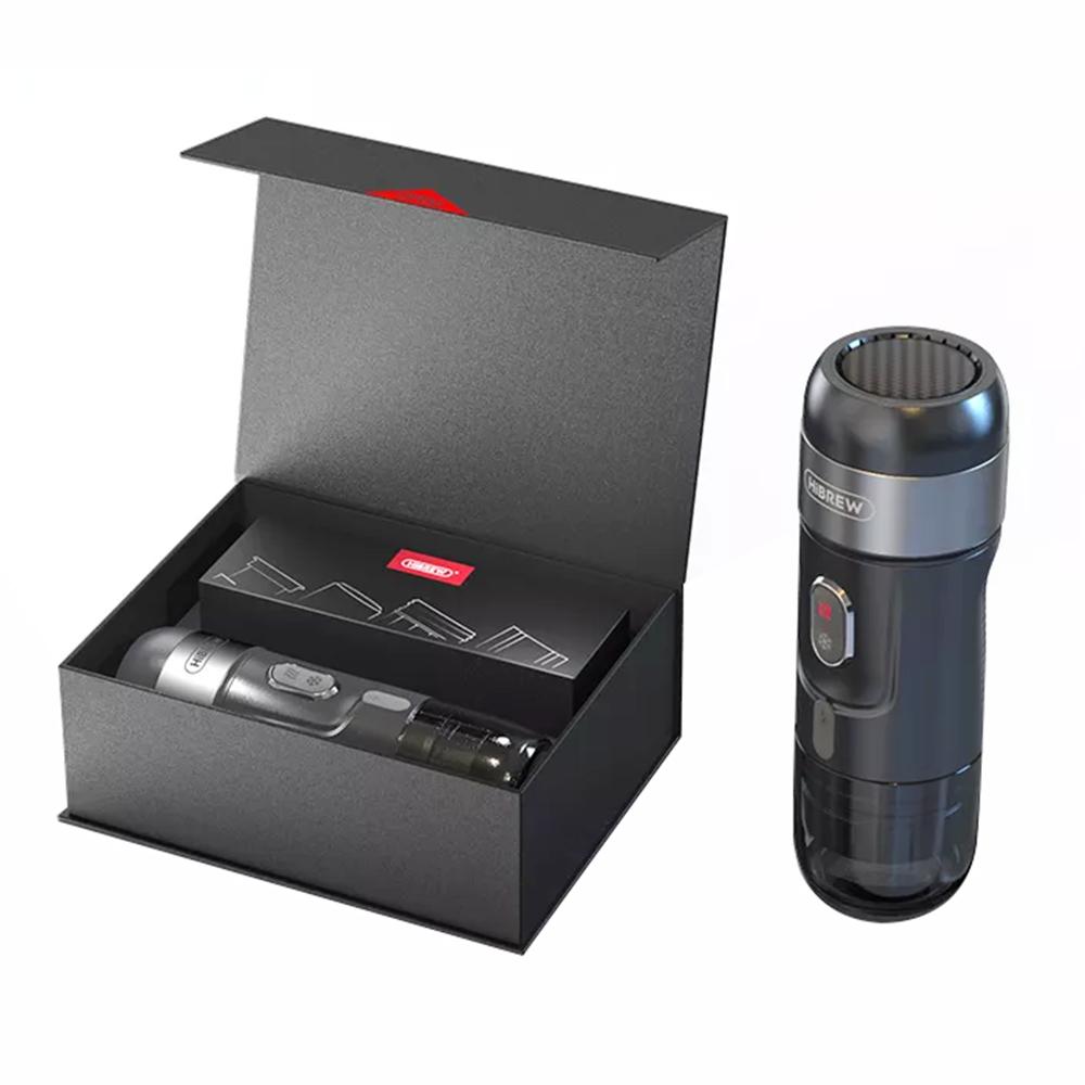 HiBREW H4A 80W Portable Car Coffee Machine, DC 12V 15 Bar Extraction, Hot/Cold 3-in-1 Capsule Coffee Maker