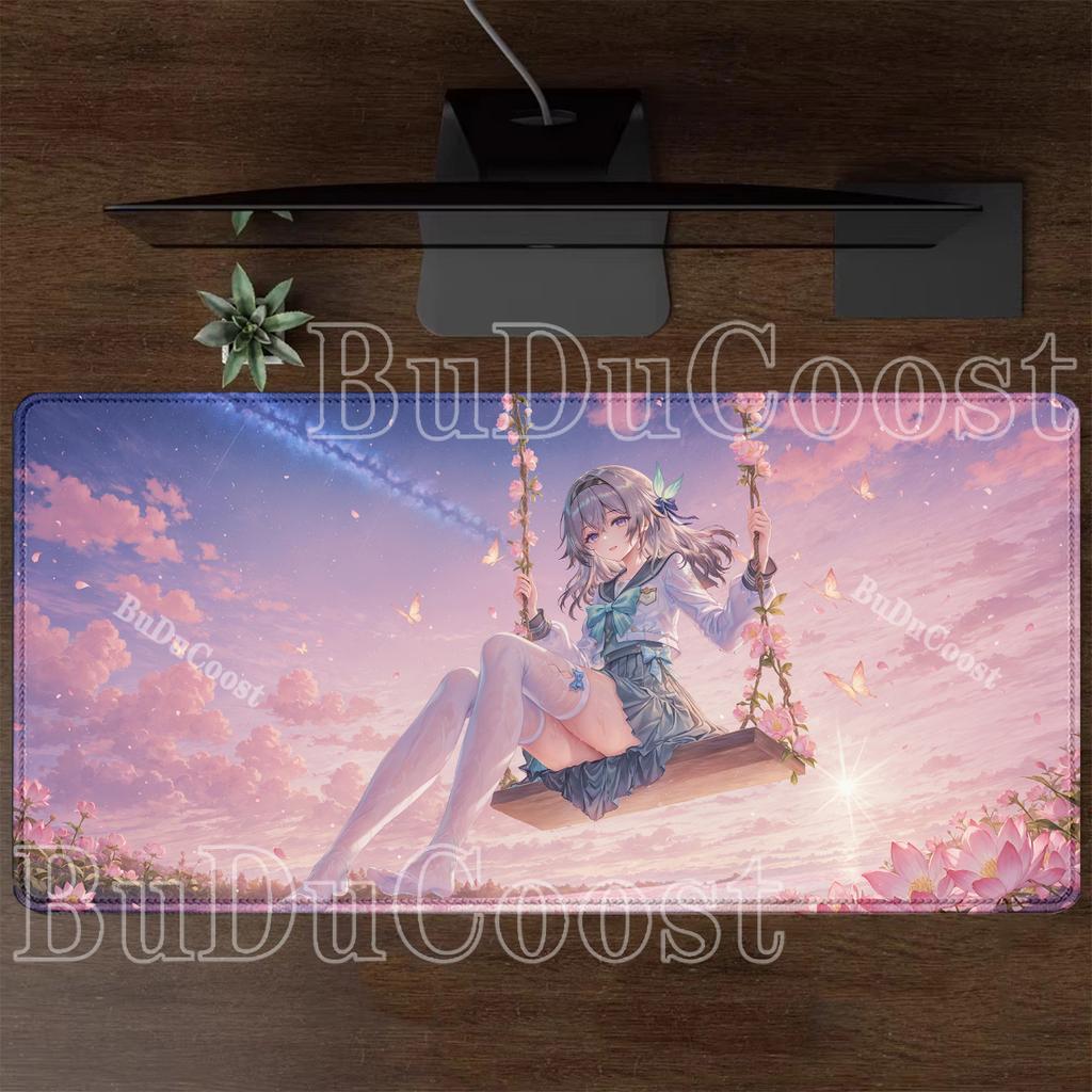 Large Gaming HSR Firefly Honkai Star Rail Mouse Pad Kawaii HD Printing Office Desk Mat Cabinet Keyboard Anime Sexy Girl Mousepad