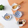 Keramisk underskål för flera ändamål för tepåsar, snacks, bakverk, kryddor, såser och tekannor