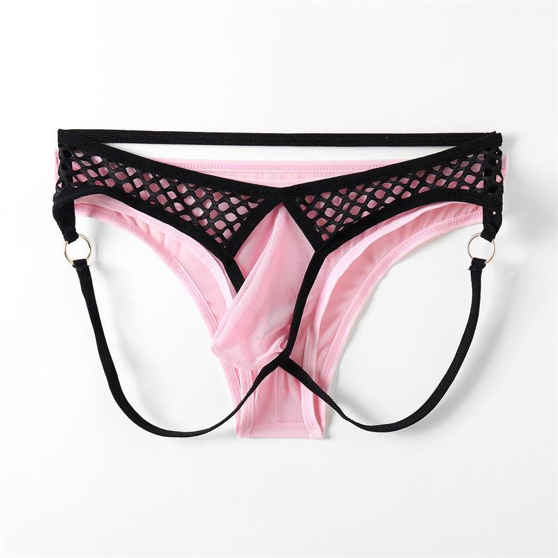 Pánské kalhotky sexy rybářská síťovina letní síťovina sex transparentní chlapecké tanga T-string kalhotky