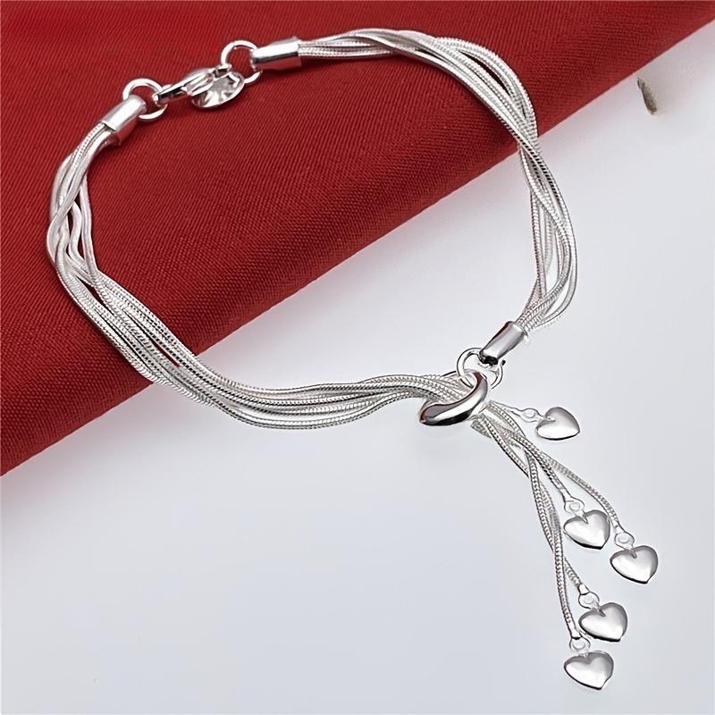 New Charms   Copper Temperament Heart Bracelet for Women Affordable Jewelry Accessories Fashion Party Wedding Gift