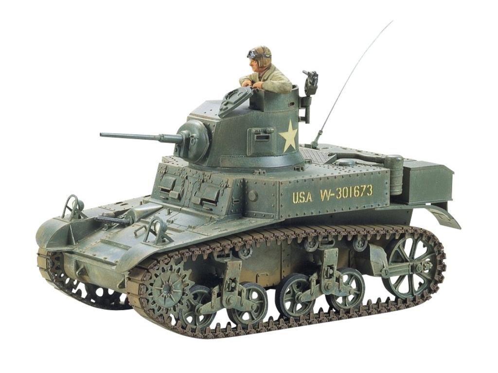 Tamiya Série vojenských miniatur US Army lehký tank M3 Stuart plastový model 35042 1/35 č.42