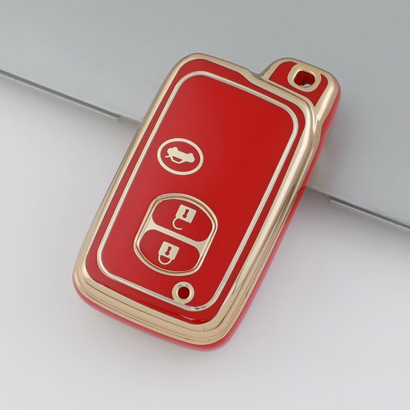 Kinotaka TPU 3 Button Key Case for Toyota Cars Majesta 180 Series 200 Series