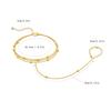 Charm Female Metal Round Bracelet Gold Color Wedding Jewelry For Women
