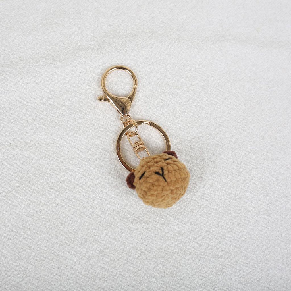 Mini Animal Doll Series Crochet Keychain Knitted Small Rabbit Doll Keyrings Mini Puppy Cute Keychain Custom Accessory