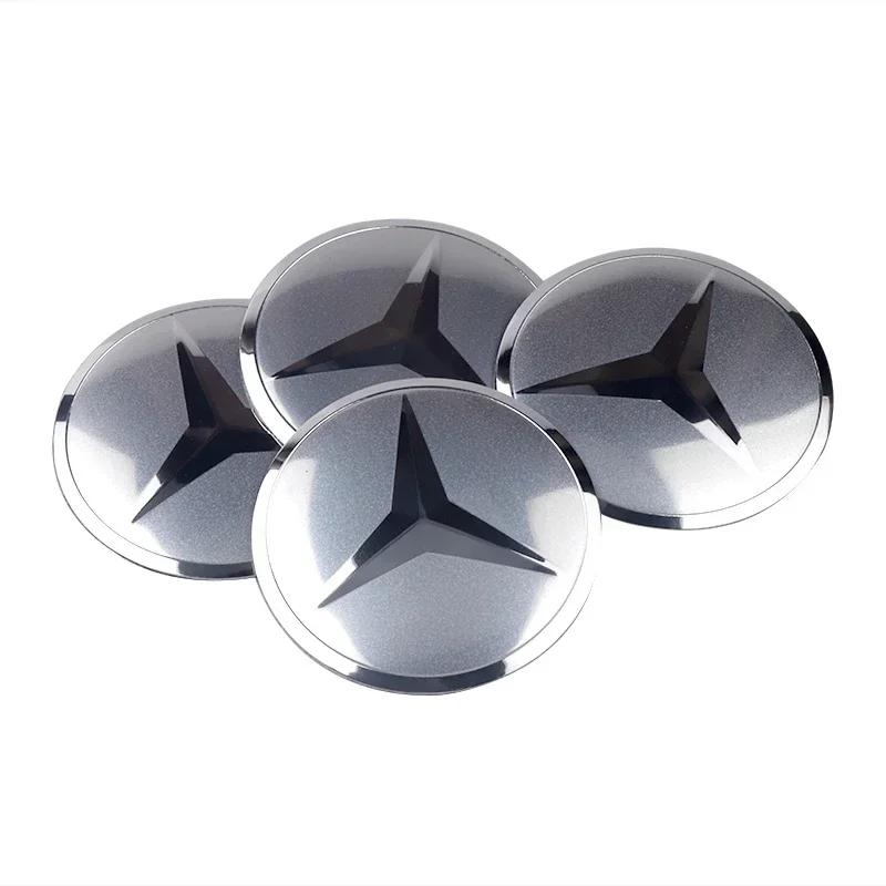 Nieuwe C200 E200 Voor Mercedes Benz 56mm Auto Wiel Naafkap Logo Sticker Accessoires Voor Mercedes benz A B C E G CLA GLK CLA