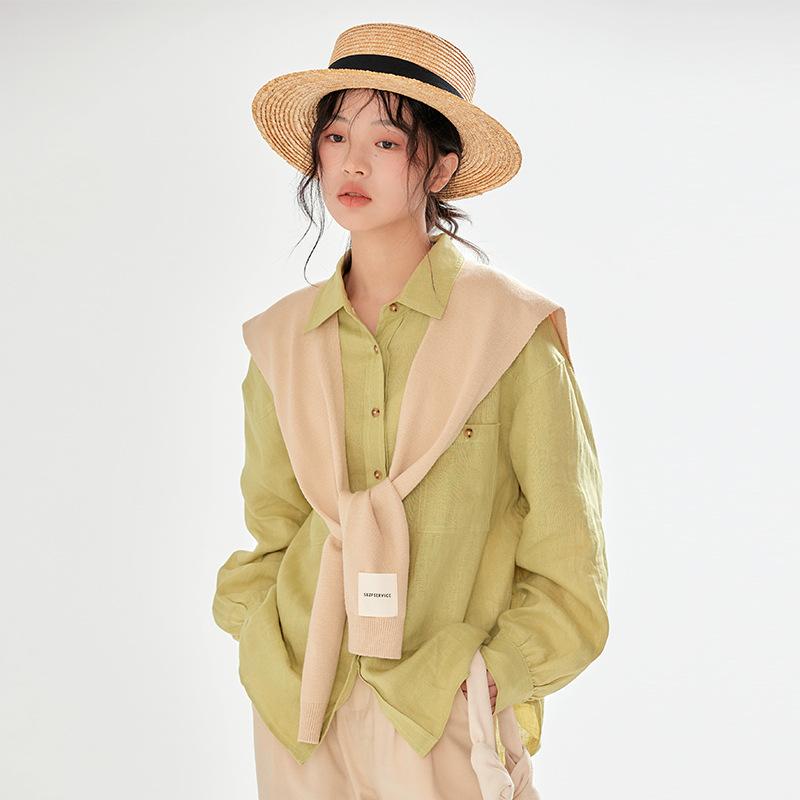 Comfortable and warm breathable shawl scarf simple and fashionable solid color versatile personalized printing monochrome wool shawl