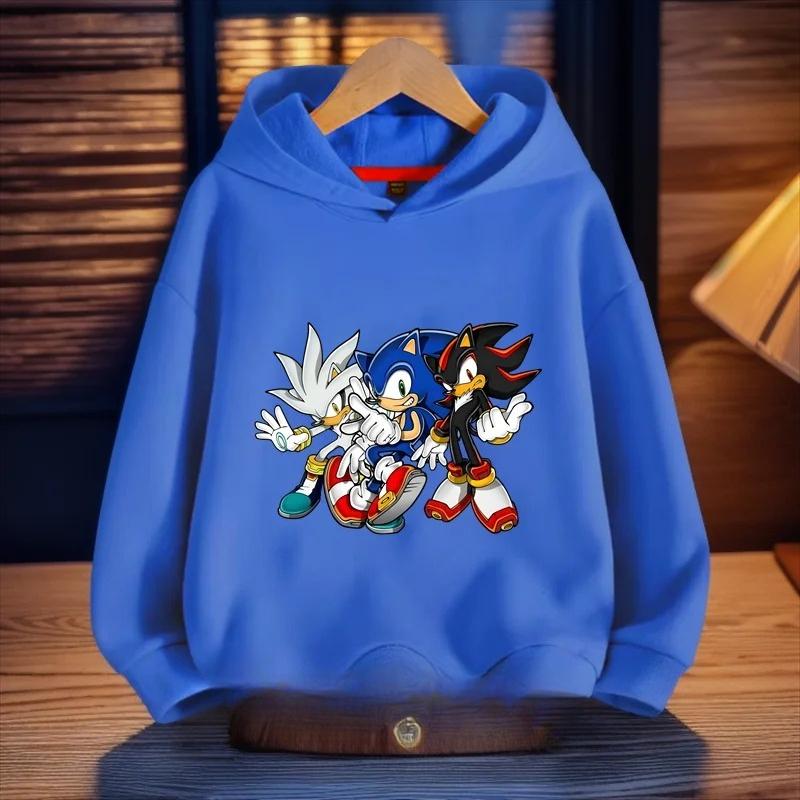 Cartoon Printed Kids Fashion Sweatshirts Casual Versatile Hoodies Sweatshirts Boys