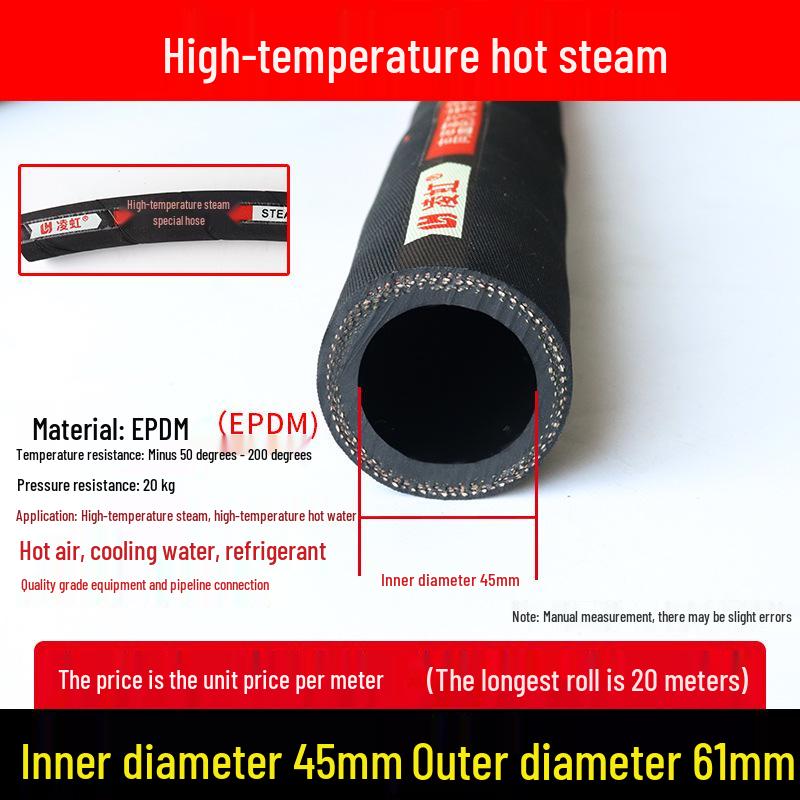 

Чорний гумовий шланг, стійкий до високих температур: Шланг для масла, повітря, пари, бензину, дизельного палива, води з хомутом