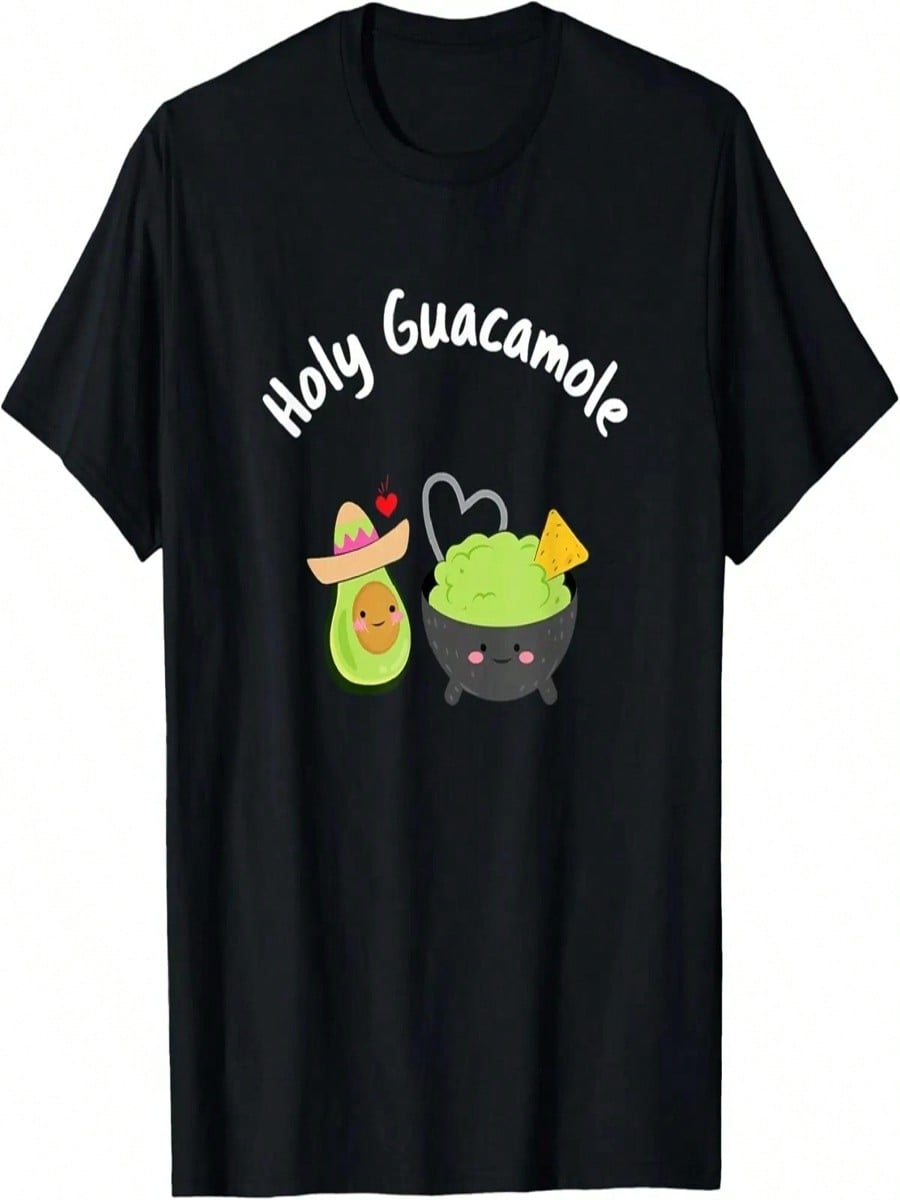 Funny Holy Guacamole T-Shirt Gifts Graphic Love S разноцветный