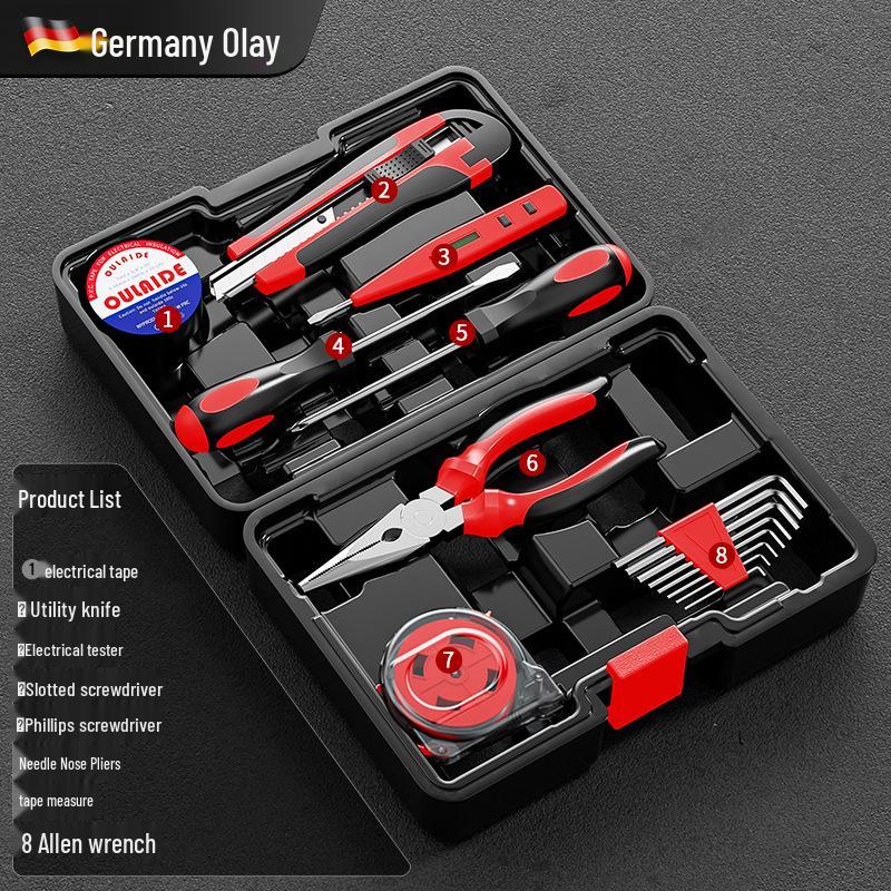 Multifunctional Household Toolbox Set for Home Repairs and Electricians