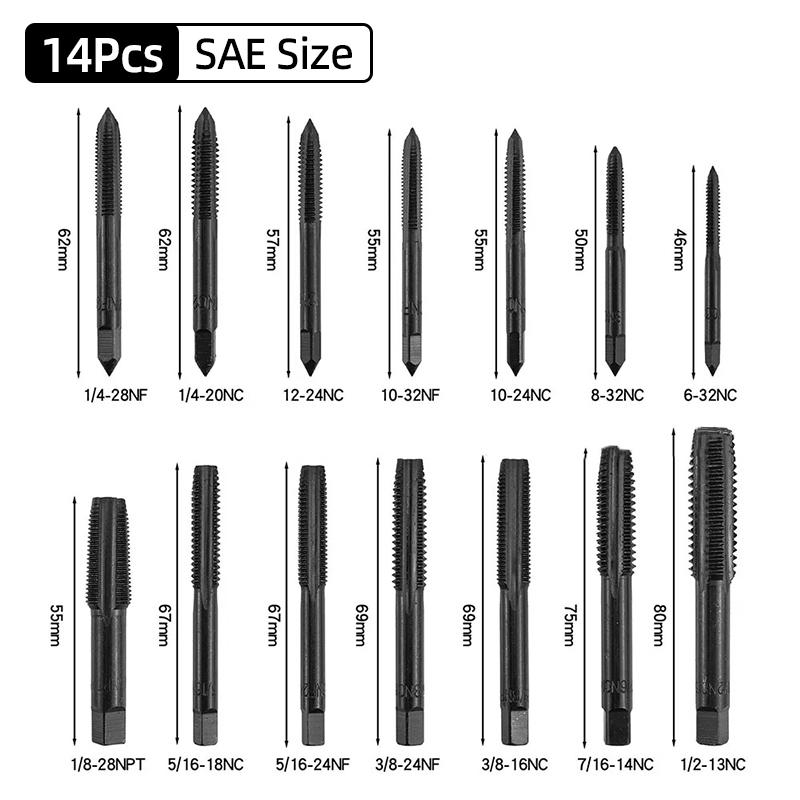 Adjustable M3-M12 T-Handle Ratchet Tap Holder Wrench Tap Wrench Drill Set Hand Tapping Tools Screw Thread Tap Drill Bit