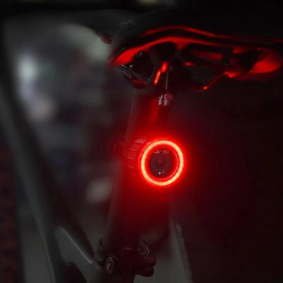 Bicycle Rear Light USB Charging High Visibility Multifunction Flashing With Brake Sensor Tail Light MTB Road Bike Lamps