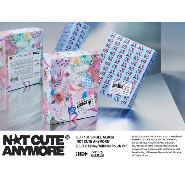 ILLIT 1st Single Album [NOT CUTE ANYMORE] (ILLIT X Ashley Williams Pouch Ver.) COLLAGE